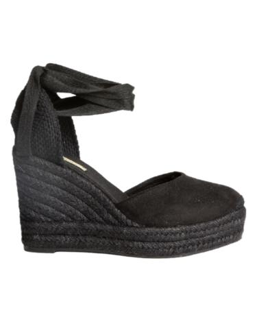 Sandalias CORINA  de Mujer VALENCIANA CUNA Y PLATAFORMA DE YUTE PARA MUJER M538  NEGRO