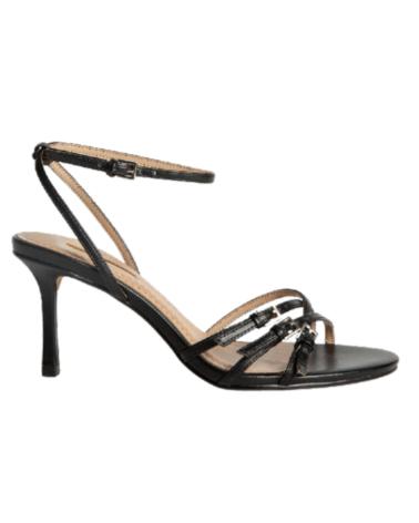 Sandalias CORINA  de Mujer SANDALIA DE TACON 7CM CON HEBILLAS PARA MUJER M5340  NEGRO