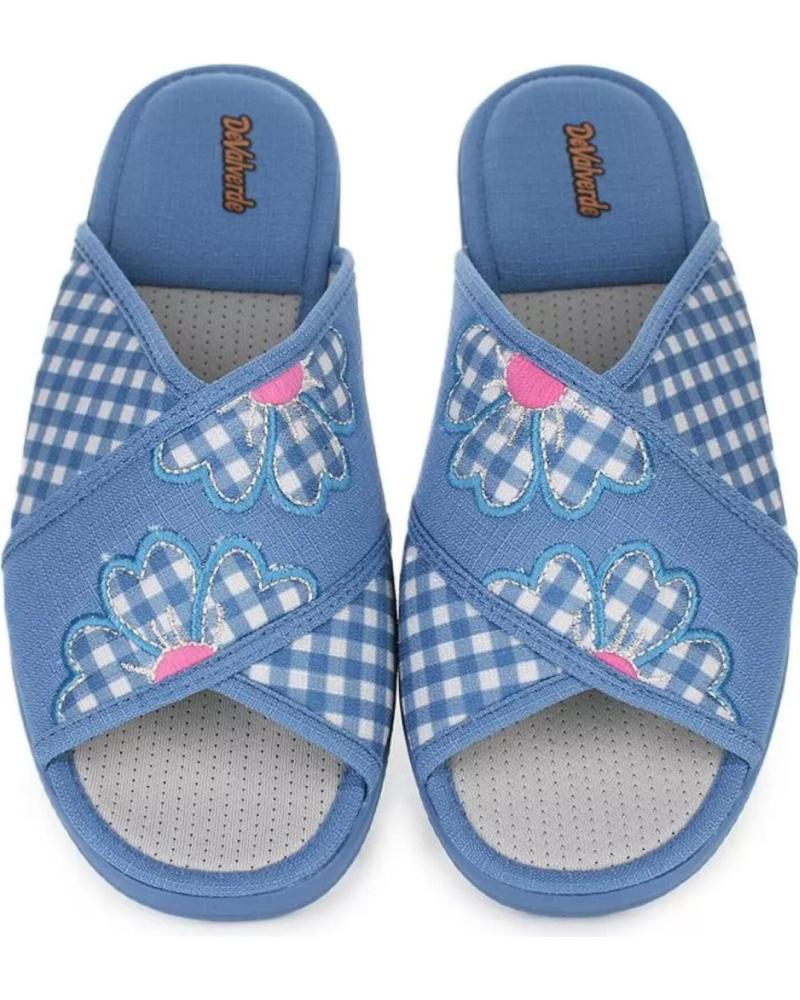 Zapatillas deporte DEVALVERDE  de Mujer ZAPATILLA DE HOGAR CON PUNTERA ABIERTA PARA MUJE  AGUAMAR