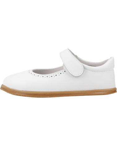 Zapatos De Niña BLANDITOS MERCEDITAS RESPETUOSAS PICADO CALMA  BLANCO