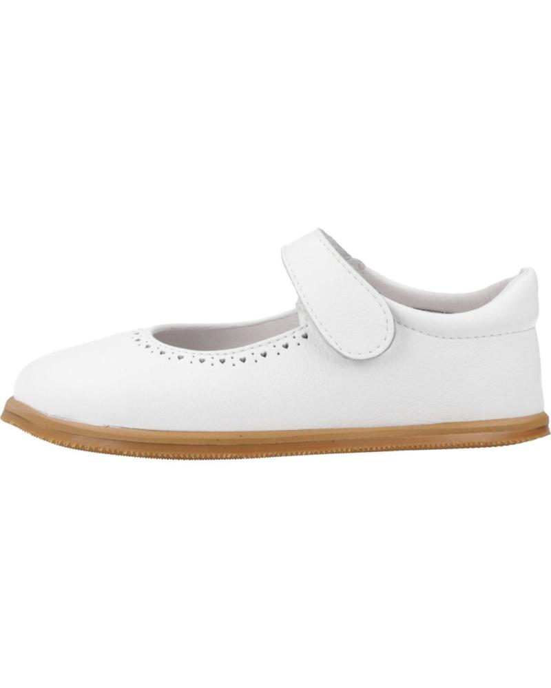 Zapatos De Niña BLANDITOS MERCEDITAS RESPETUOSAS PICADO CALMA  BLANCO