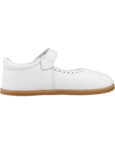 Zapatos De Niña BLANDITOS MERCEDITAS RESPETUOSAS PICADO CALMA  BLANCO