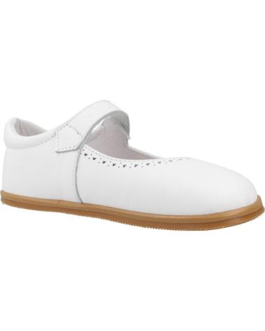 Zapatos De Niña BLANDITOS MERCEDITAS RESPETUOSAS PICADO CALMA  BLANCO