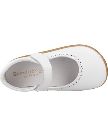Zapatos De Niña BLANDITOS MERCEDITAS RESPETUOSAS PICADO CALMA  BLANCO
