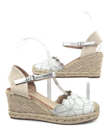 Sandalen TIMBOS  für Damen SANDALIA CUNA ESPARTO MUJER PLATA 131307  PLATEADO