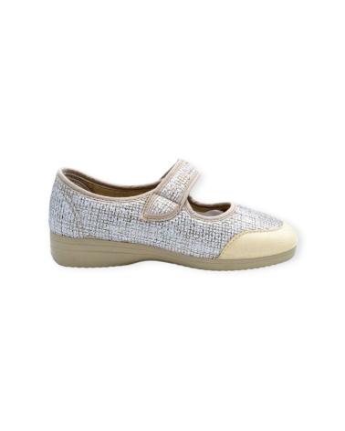Bailarinas GARRIDO MURO  de Mujer ZAPATILLA VELCRO  BEIGE