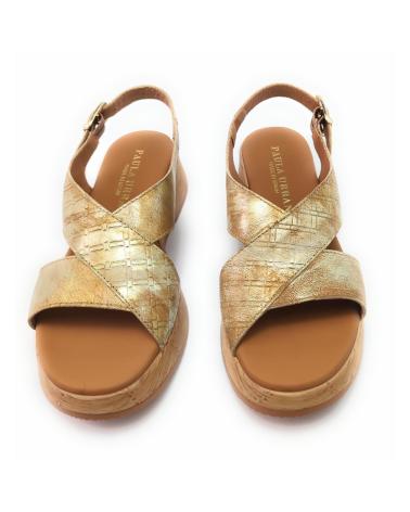 Sandalias PAULA URBAN  de Mujer 33-787 PIEL  MARRON