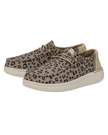 HEY DUDE ZAPATOS ZAPATOS MUJER MOCASINES MODELO WENDY RISE ANIMAL BEIGE