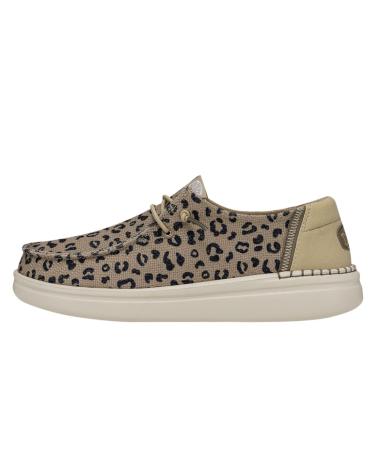 Zapatos HEY DUDE  de Mujer MOCASIN MUJER DUDE WENDY RISE ANIMAL  MARRóN