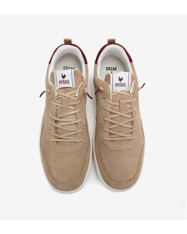 Chaussures WALK IN PITAS  pour Homme 54 MAHON ZAPATILLA DEPORTIVA DE HOMBRE DE SERRAJE -  BEIGE