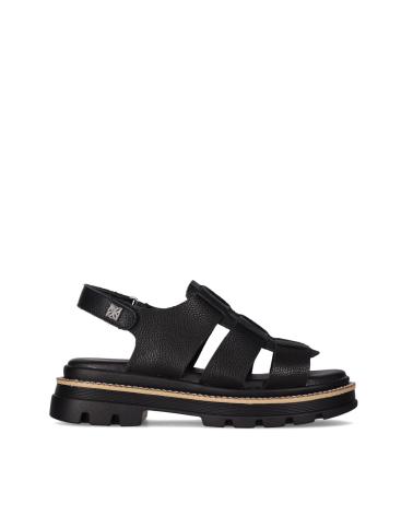 Sandalias CHIKA10  de Mujer RE MORERA 05  NEGRO-BLACK