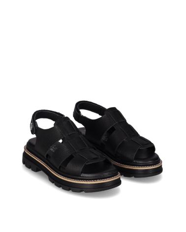 Sandalias CHIKA10  de Mujer RE MORERA 05  NEGRO-BLACK
