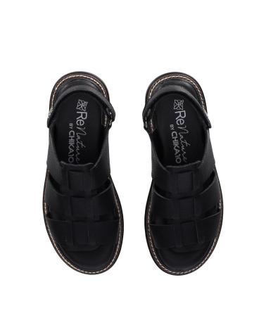 Sandalias CHIKA10  de Mujer RE MORERA 05  NEGRO-BLACK