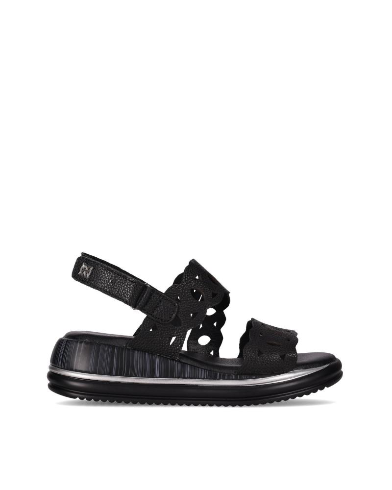 Sandalias CHIKA10  de Mujer RE MANZANO 02  NEGRO-BLACK