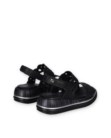 Sandalias CHIKA10  de Mujer RE MANZANO 02  NEGRO-BLACK