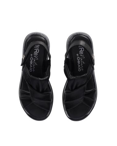 Sandalias CHIKA10  de Mujer RE MANZANO 04  NEGRO-BLACK