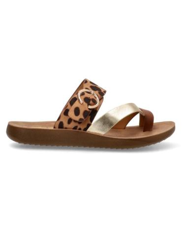 Sandalias ETIKA  de Mujer SANDALIA DESTALONADA PARA MUJER 10128 COLOR  LEOPARDO