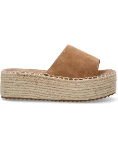 Sandalias ETIKA  de Mujer ZUECO CON PLATAFORMA DE YUTE PARA MUJER 10056 COLOR C  CAMEL