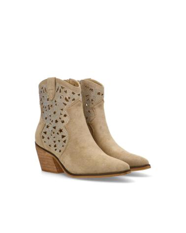 Botines ETIKA  de Mujer BOTIN DE ENTRETIEMPO CON TACON PARA MUJER 31120 COLOR  TAUPE