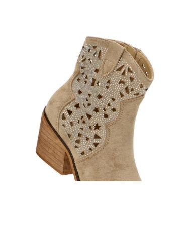 Botines ETIKA  de Mujer BOTIN DE ENTRETIEMPO CON TACON PARA MUJER 31120 COLOR  TAUPE