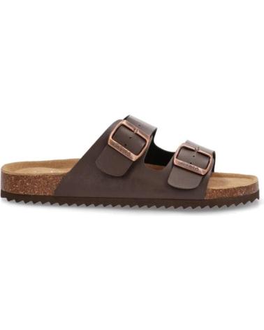 Sandalias ETIKA  de Hombre SANDALIA DESTALONADA TIPO BIO CON HEBILLAS PARA HOMBR  MARRON