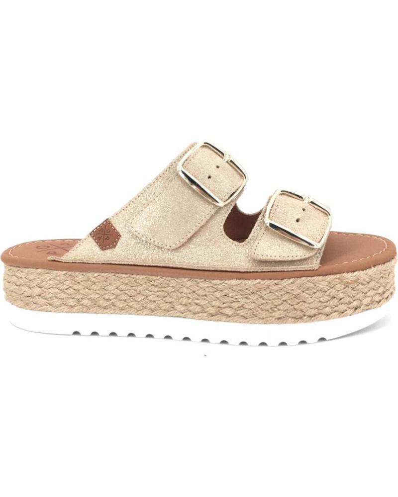 Sandals De Mujer POPA CHANCLA O COLOR ORO 12560