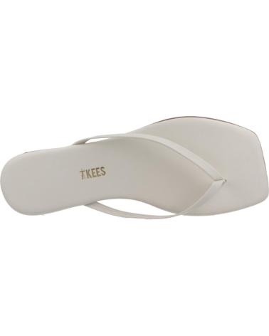 Infradito per Donna TKEES SANDALIAS MUJER MODELO TKESQUARE TOE COLOR BLANCO CREAM