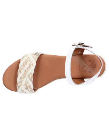 Sandalias POPA  de Mujer SANDALIA YUTE TRENZADO  BLANCO