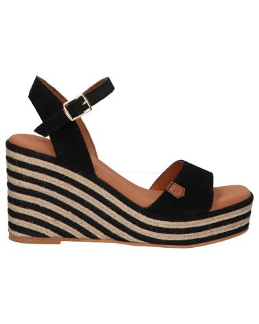 Sandalias POPA  de Mujer 051 CORAL SERRAJE  NEGRO SERRAJE CA34804 002