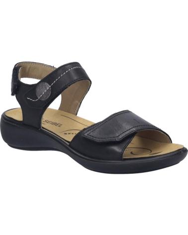 Sandálias JOSEP SEIBEL  de Mulher IBIZA-79 PIEL NEGRA  NEGRO