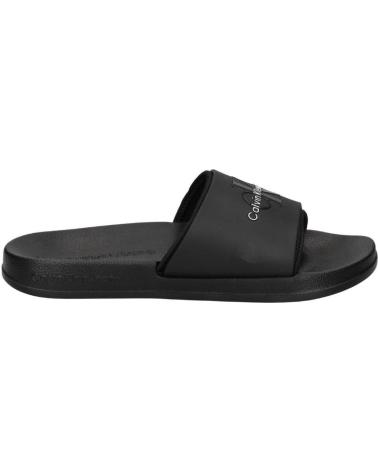 Chanclas CALVIN KLEIN  de Hombre - CHANCLAS NEGRAS PARA HOMBRE - RUDBER  NEGRO