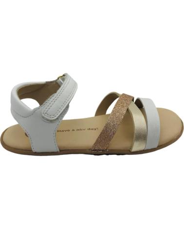 Sandalen für Mädchen GIOSEPPO SANDALIA BAREFOOT PIEL NINA BRANFORD 75356 BLANCO