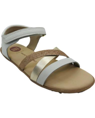 Sandalen für Mädchen GIOSEPPO SANDALIA BAREFOOT PIEL NINA BRANFORD 75356 BLANCO