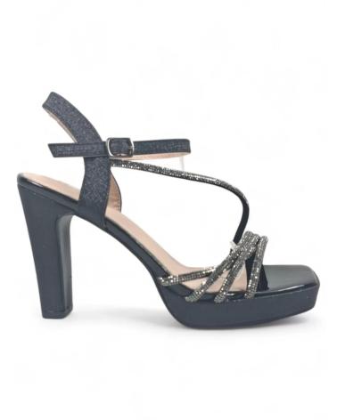 Sandales TIMBOS  pour Femme SANDALIA TACON FIESTA DE MUJER 131309  NEGRO