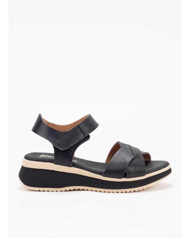 Sandálias KESLEM  de Mulher SANDALIA MUJER EN PIEL 5662  NEGRO