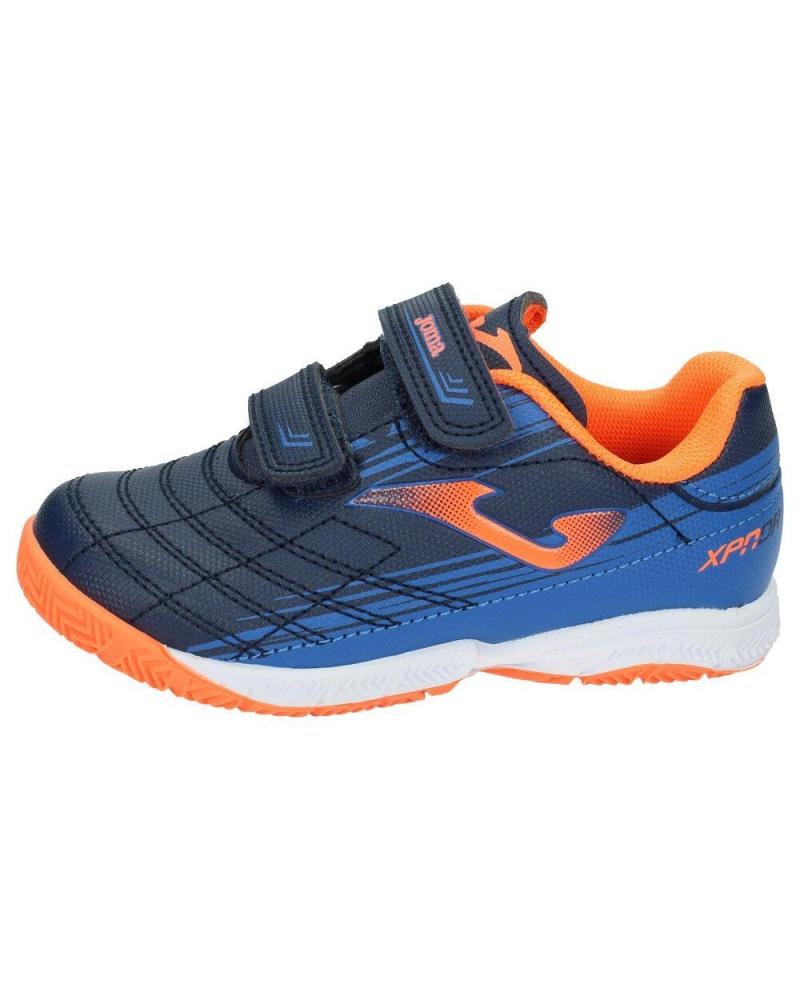 Sportivo per Bambina e Bambino JOMA FUTBOL SALA XPANDER JR 2103 ROYAL Y NARANJA AZUL MARINO