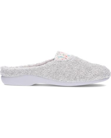 Calzado de casa GARZON  de Mujer PANTUFLAS DE MUJER RIZO 7293130  GRISPERLA