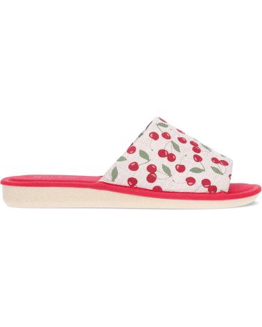 Calzado de casa GARZON  de Mujer PANTUFLA PARA MUJER CEREZAS P400  ROJO