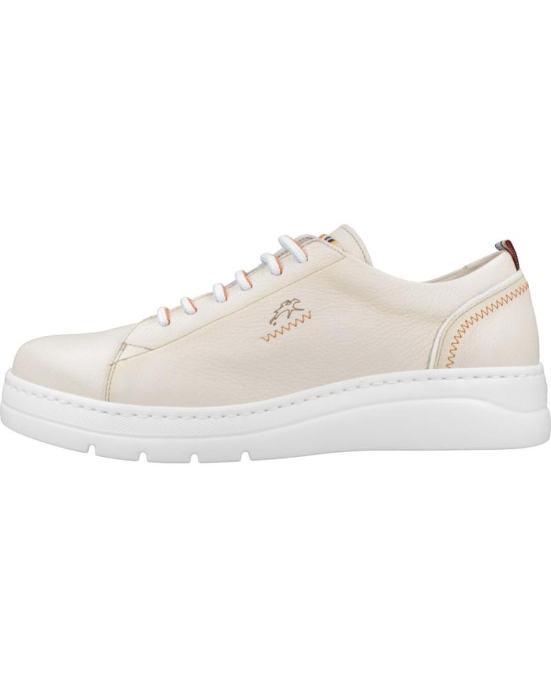 Deportivas de Mujer FLUCHOS ZAPATILLAS PIEL BEIGE INDIOS RAW BLANCO