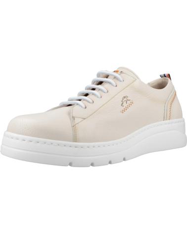Deportivas de Mujer FLUCHOS ZAPATILLAS PIEL BEIGE INDIOS RAW BLANCO