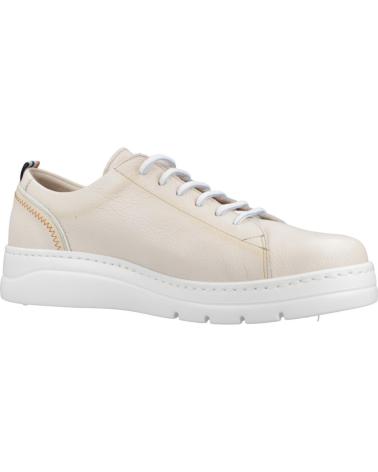Deportivas de Mujer FLUCHOS ZAPATILLAS PIEL BEIGE INDIOS RAW BLANCO
