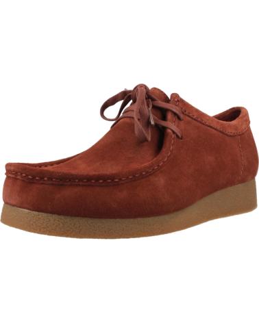 Botines CLARKS  de Hombre INFORMALES HOMBRE MODELO WALLABEE EVOBT COLOR BURDEOS CHESTN  CHESTNUT