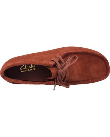Botines CLARKS  de Hombre INFORMALES HOMBRE MODELO WALLABEE EVOBT COLOR BURDEOS CHESTN  CHESTNUT