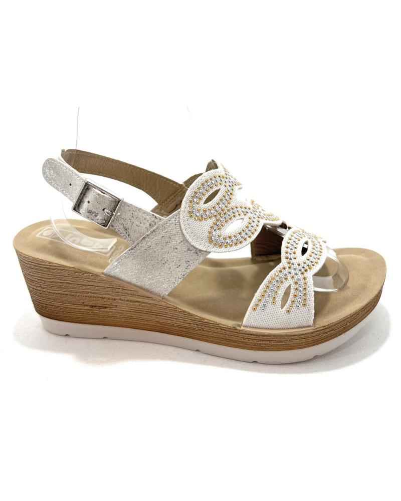 Sandali DUENDY  per Donna SANDALIA MUJER CONFORT CUNA BRILLANTES H  BLANCO