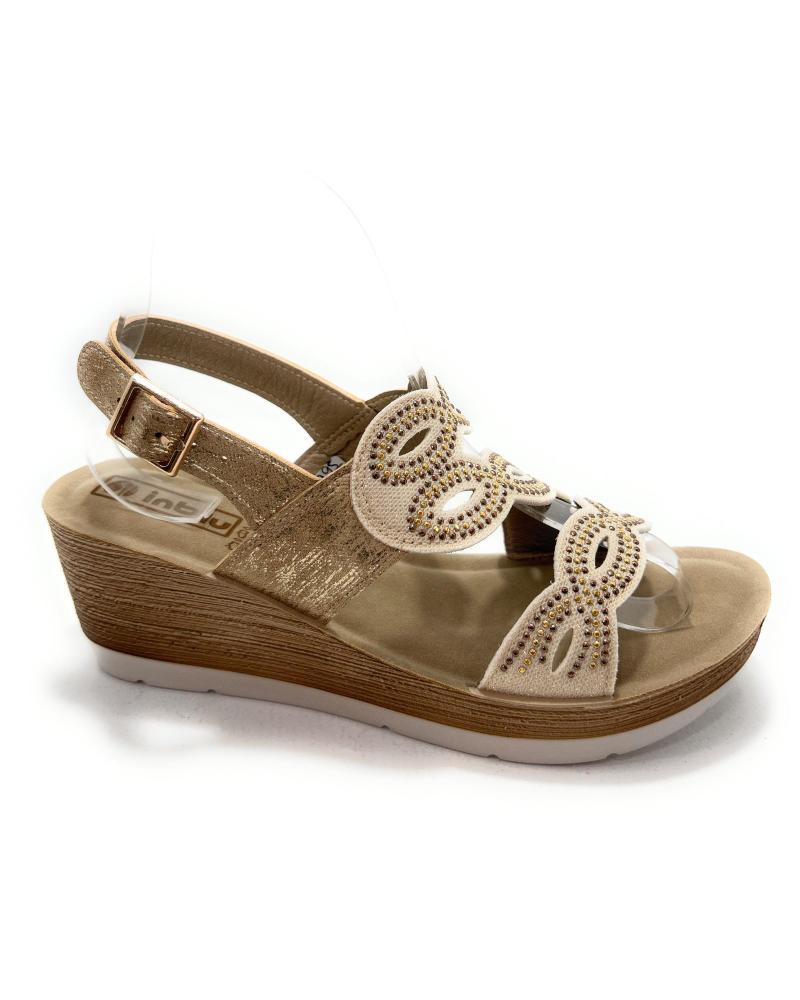 Sandalen DUENDY  für Damen SANDALIA MUJER CONFORT CUNA BRILLANTES H  PLATEADO
