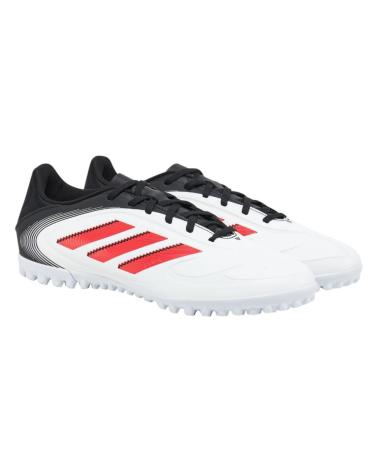 ZAPATILLAS DE FÚTBOL ADIDAS COPA PURE III CLUB TF BLANCAS CON ROJO Y NEGRO IE1 NEGRO
