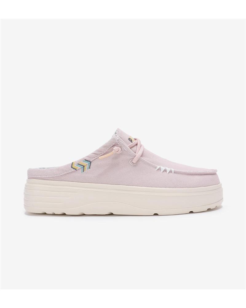 Nauticos WALK IN PITAS  per Donna CAPARICA ZUECO DE MUJER DE ALGODON -  LILAS