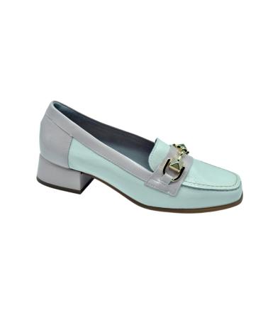 Woman Zapatos de tacón PITILLOS MOCASINCOMBI CHAROL ADORNO  BLANCO