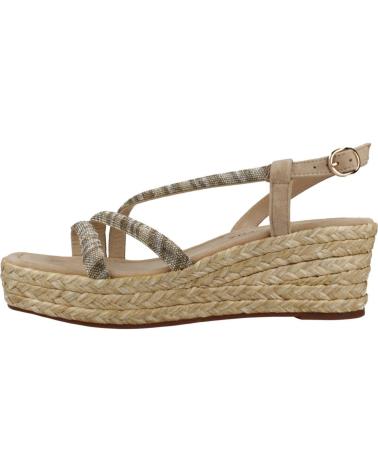 Sandalias ALMA EN PENA  de Mujer SANDALIA CUNA MEDIA CON DETALLES BRILLANTES  SUEDE SAND