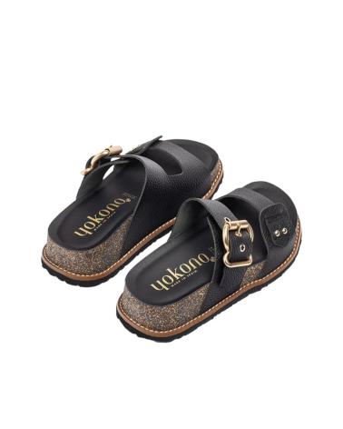 Sandalias de Mujer YOKONO OCA-252 PIEL NEGRA NEGRO